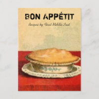 Bon Appetit Pie Recipe Card