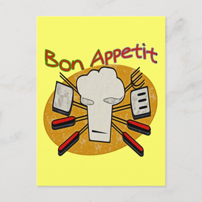 Bon Appetit Postcard (Front)