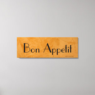 Bon Appetit Tuscan Kitchen Canvas Print