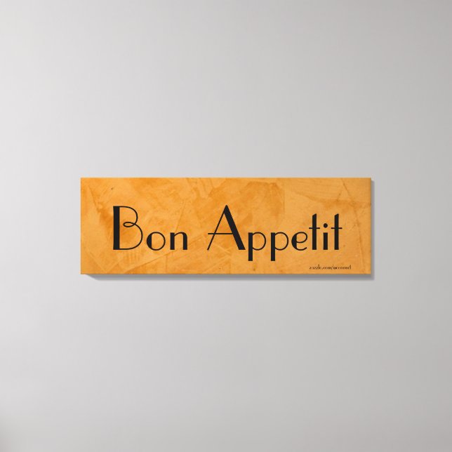 Bon Appetit Tuscan Kitchen Canvas Print (Front)