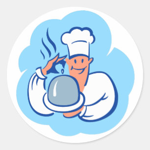 Bon appetite! classic round sticker