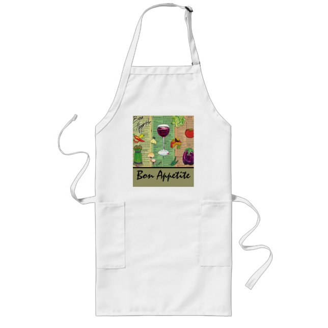 Bon Appetite long apron (Front)
