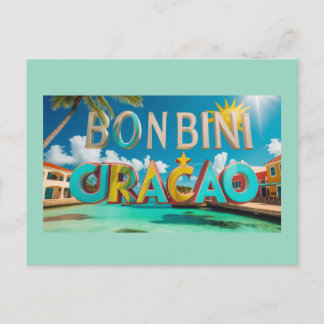 Bon bini curacao postcard