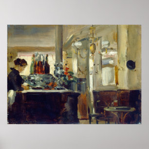 Bon Bock Café - Edouard Manet Fine Art Poster
