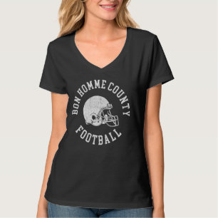 Bon Homme County Football Throwback Football Helme T-Shirt