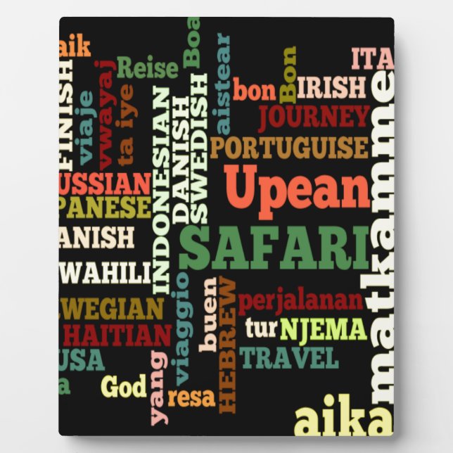 Bon Italian Irish Safari Hapanese Voyage Plaque (Front)