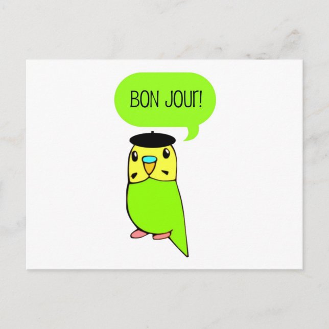 Bon Jour! Postcard (Front)