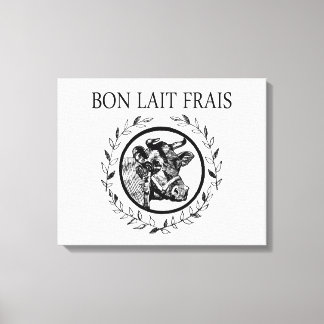 Bon Lait Frais Canvas Print