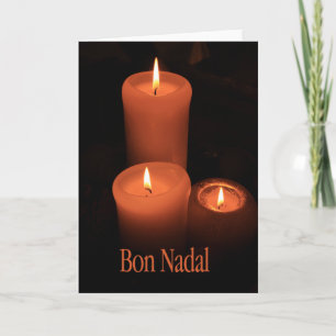 Bon Nadal Catalan Candles Holiday Card