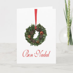 bon nadal catalan christmas holiday card