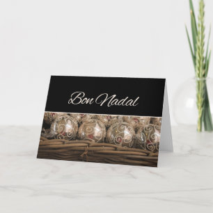 Bon Nadal Catalan Christmas Ornaments Holiday Card
