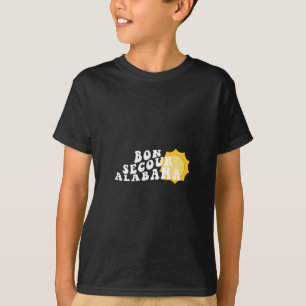 Bon Secour Alama Al Retro Wavy Souvenir Vacation T-Shirt