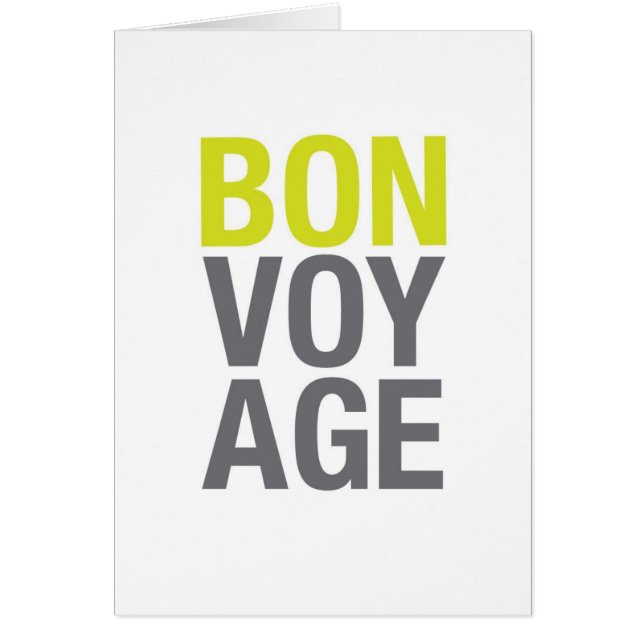 Bon Voyage (Front)