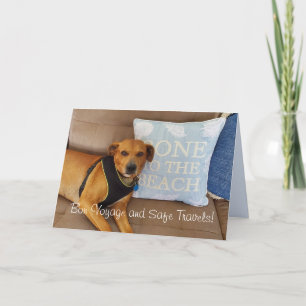 "Bon Voyage and Safe Travels"  Greeting Card