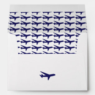 Bon Voyage Blue Aeroplanes Envelopes