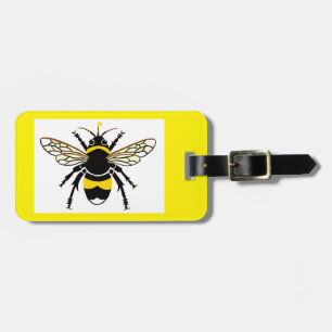 Bon Voyage- Bumble BEE- Nature -Yellow Luggage Tag