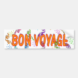 Bon Voyage Bumper Sticker