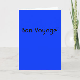 Bon Voyage! Card