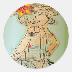 Bon Voyage! Classic Round Sticker