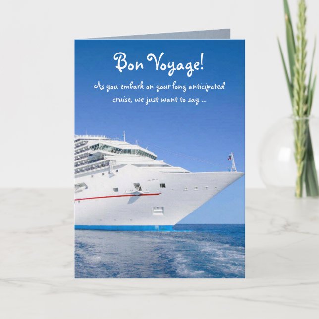 Bon Voyage Cruise Card (Front)