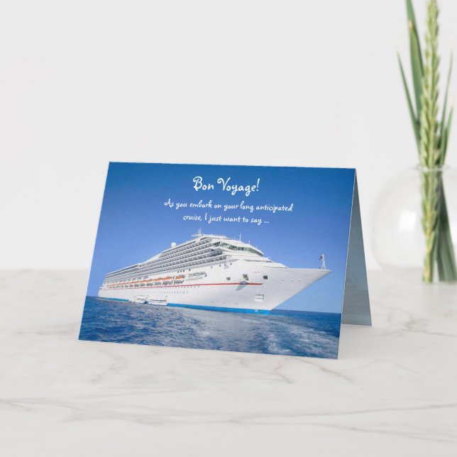 Bon Voyage Cruise Card (Front)