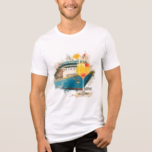 Bon Voyage: Cruise Ship Escape Tri-Blend Shirt (Front)