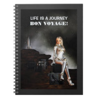 Bon Voyage! Cute female. Happy space