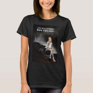 Bon Voyage! Cute female. Happy space T-Shirt