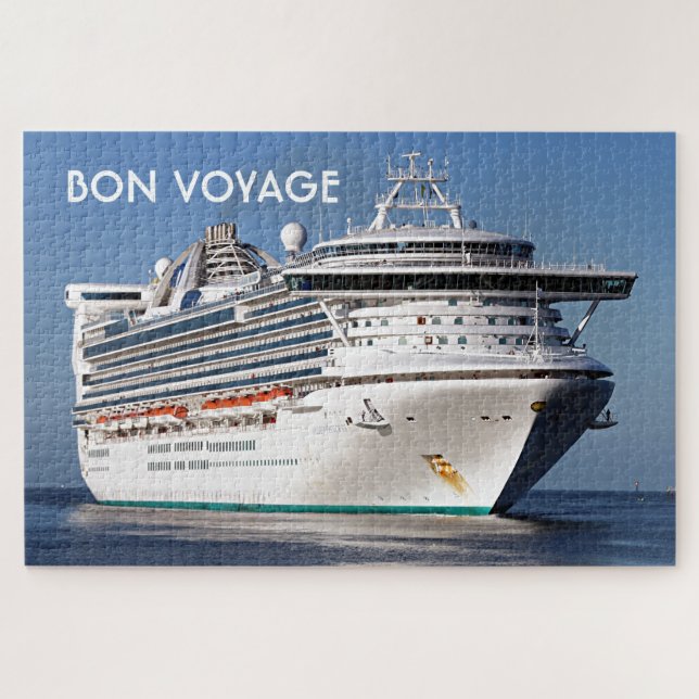 Bon voyage: Golden Princess cruise ship Jigsaw Puzzle (Horizontal)