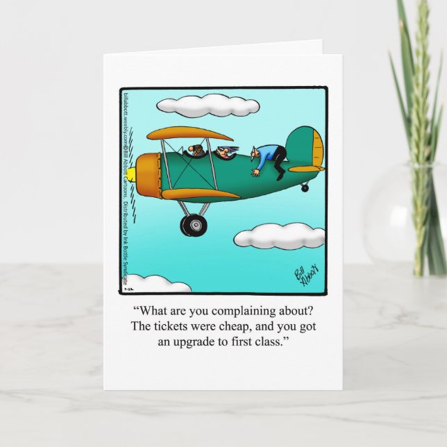 Bon Voyage Humour Greeting Card (Front)