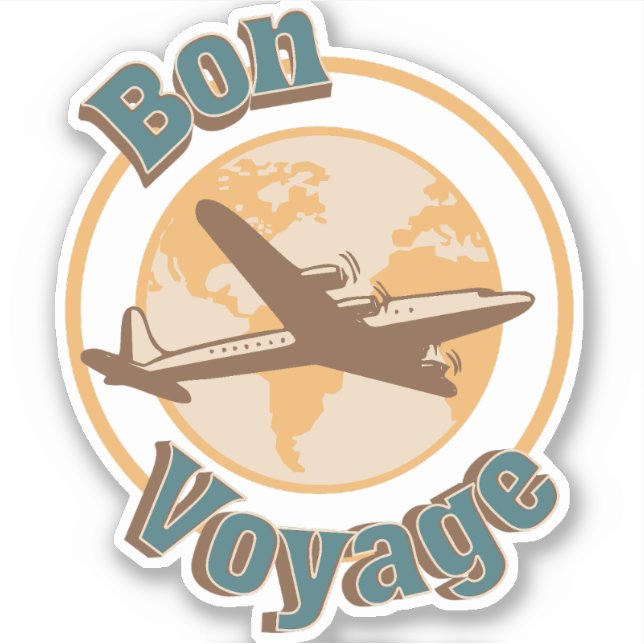 Bon Voyage Let's travel the world design (Front)