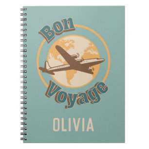Bon Voyage Let's travel the world design Notebook