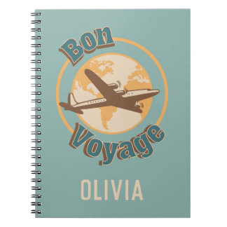 Bon Voyage Let's travel the world design Notebook