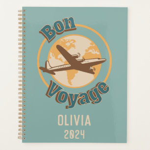 Bon Voyage Let's travel the world design Planner