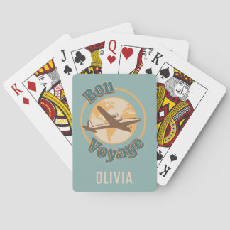 Bon Voyage Let's travel the world design Playing Cards