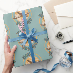 Bon Voyage Let's travel the world design Wrapping Paper