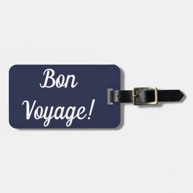 Bon Voyage Luggage Tag (Front Horizontal)