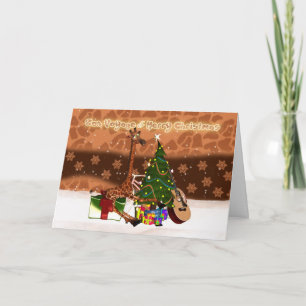 Bon Voyage & Merry Christmas Holiday Giraffe