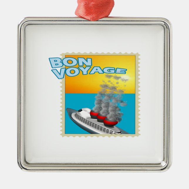 Bon Voyage Metal Tree Decoration (Front)