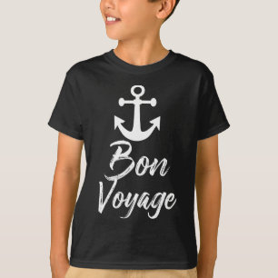 Bon Voyage Nautical Anchor Cruise Ship Graphic For T-Shirt