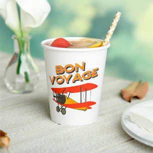 Bon Voyage  Paper Cups