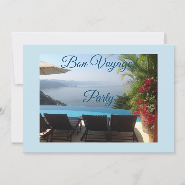 Bon Voyage party Invitation (Front)