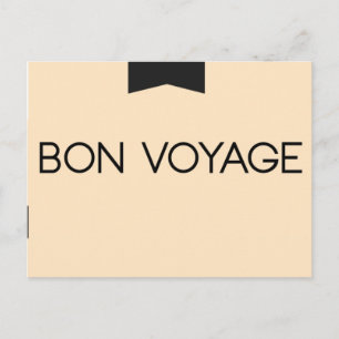 BON VOYAGE POSTCARD
