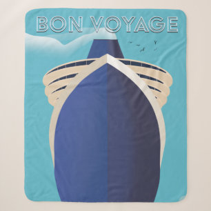 Bon Voyage Sherpa Blanket