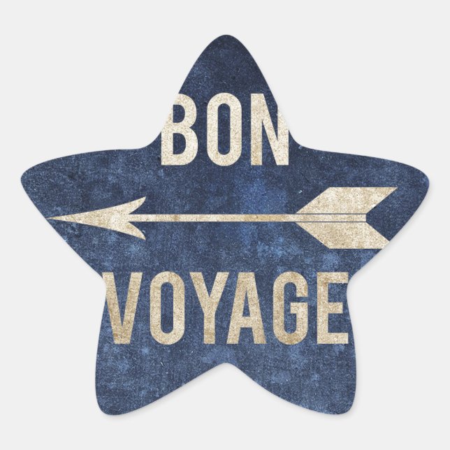 Bon Voyage Star Sticker (Front)