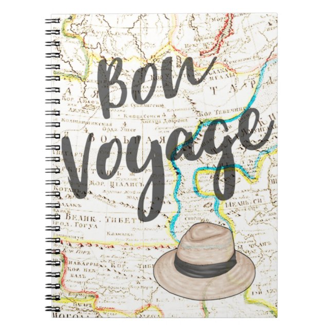 Bon Voyage Travel  Notebook (Front)