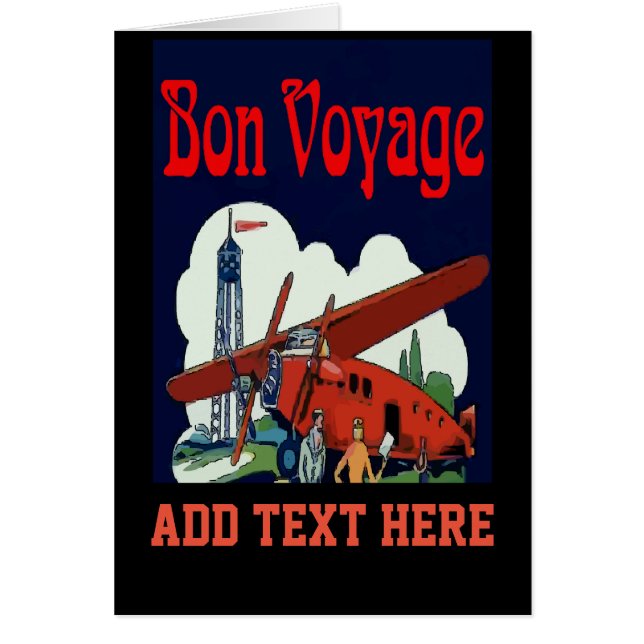 Bon Voyage, vintage style (Front)