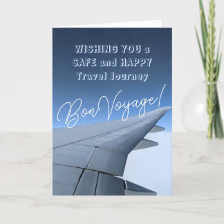 Bon Voyage! Wishing You Happy & Safe Travels Card