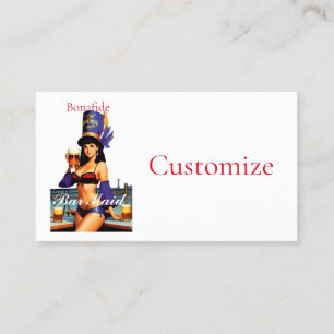 Bonafide Bar Maid Thunder_Cove Business Card