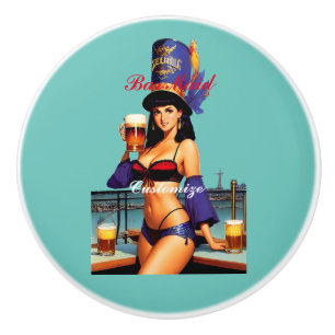 Bonafide Bar Maid Thunder_Cove Ceramic Knob